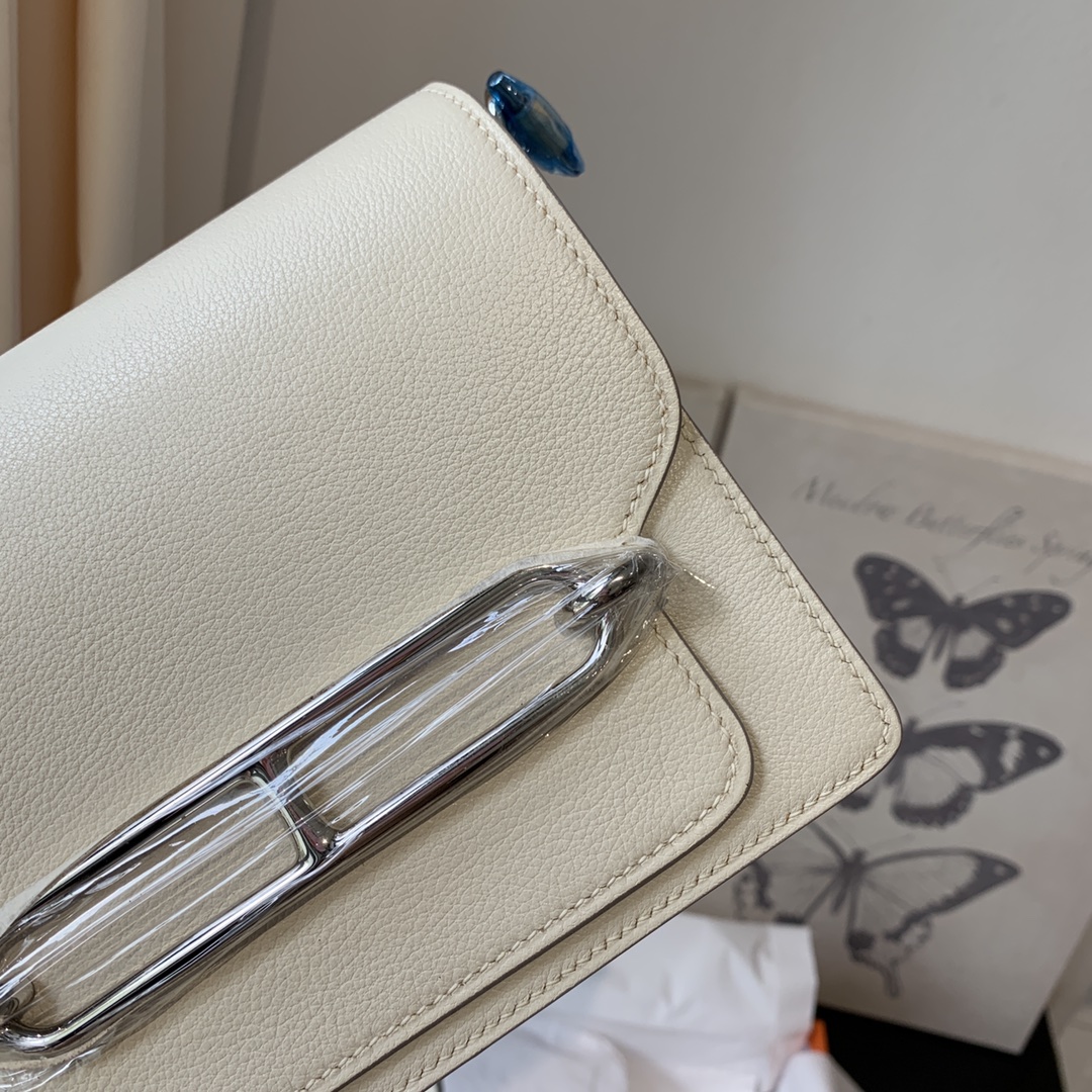 에르메스 룰리스18 나타 화이트 은장 에버컬러